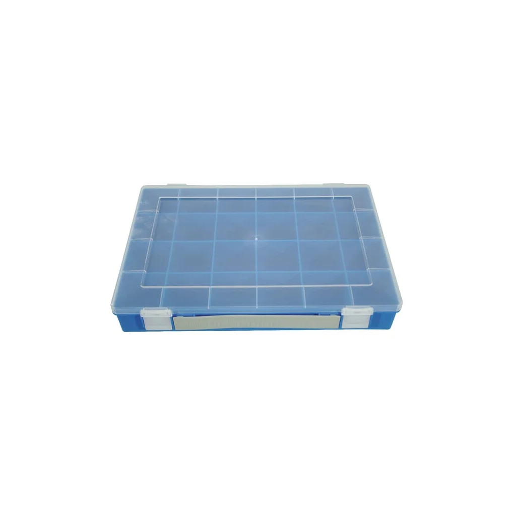 Cutie sortimentație 335x225x55mm plastic albastru 24 compartimente Hünersdorff WE6049