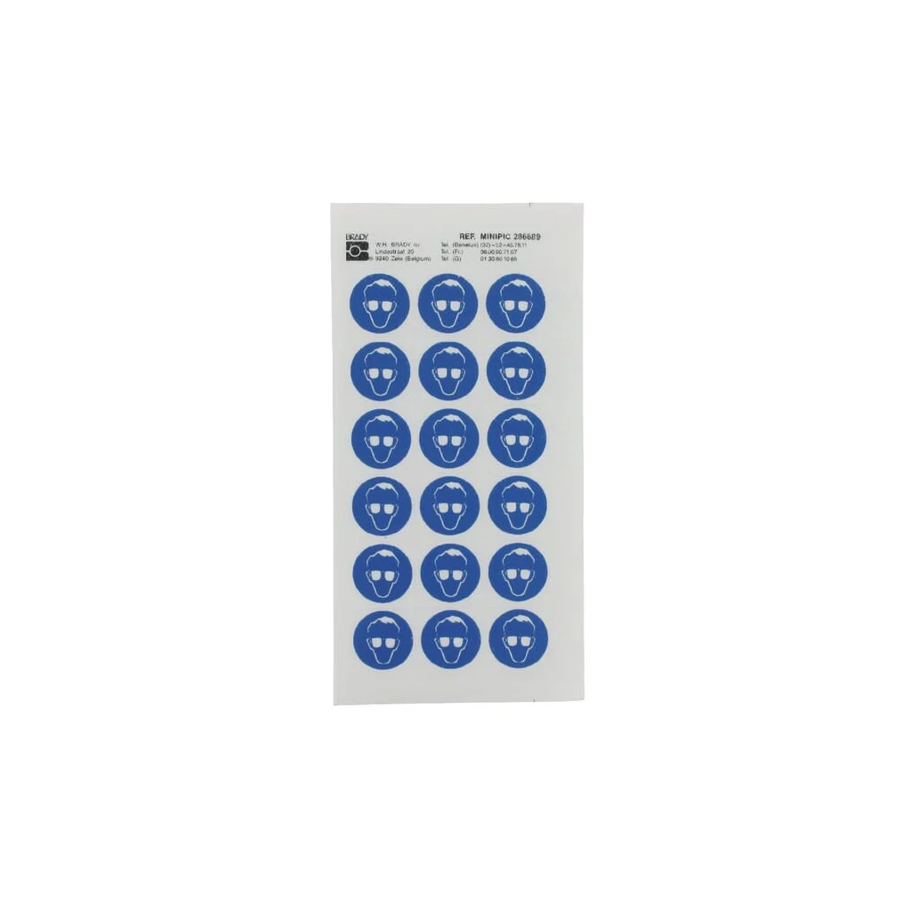 Etichetă interdicţie 24mm protecţia ochilor WB286689