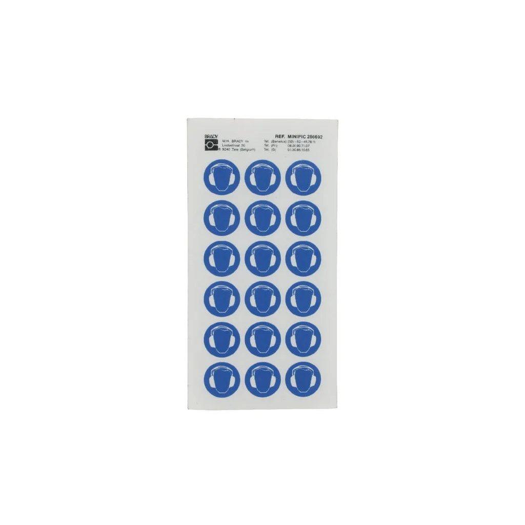 Etichetă interdicţie 24mm protecţie auz WB286692