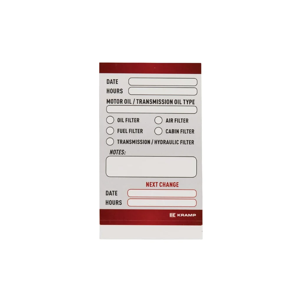 Autocolant de atelier ENG (100x) WP005510