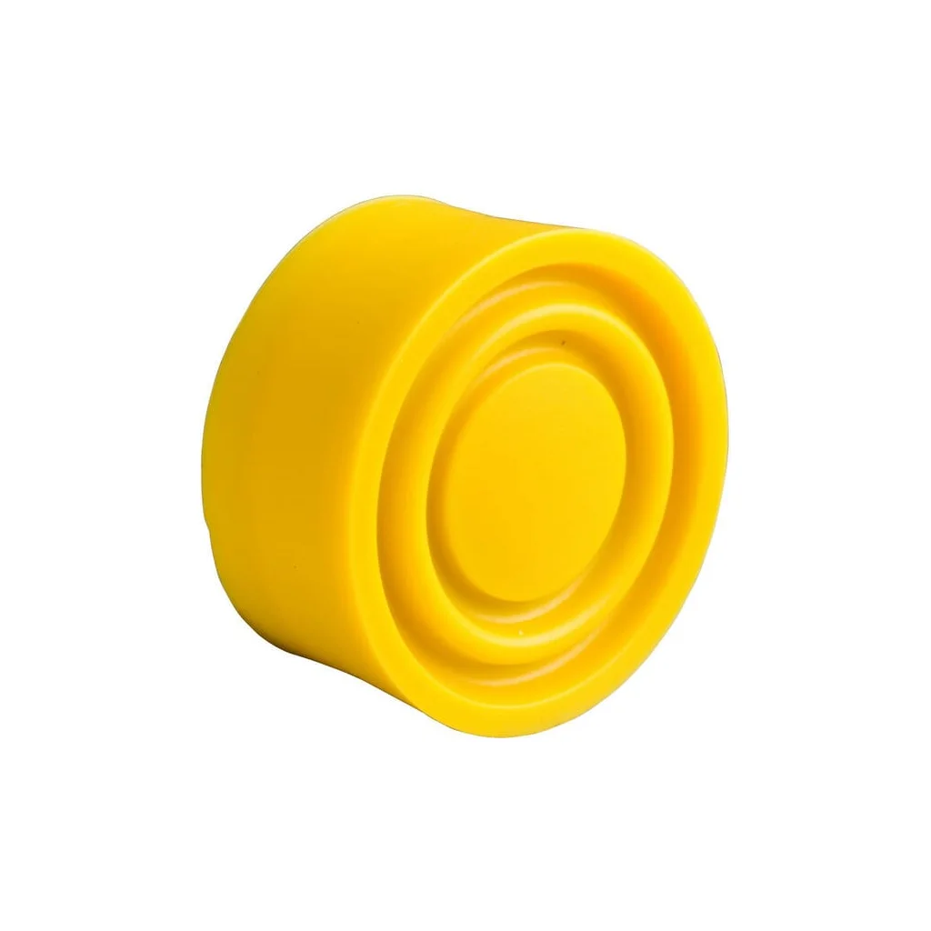 Capac buton cauciuc galben ZBP015