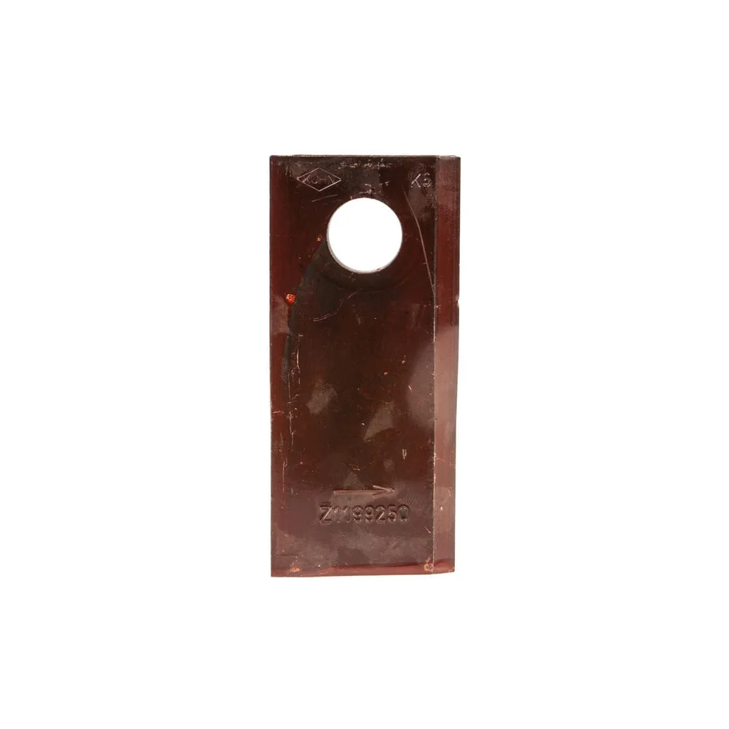 Lamă cositoare stânga 107x48x4mm orificiu 18,5mm potrivită pentru Kuhn Z1199250