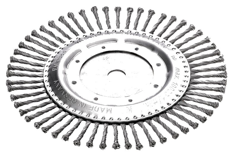 Perie indepartare buruieni - Diametru exterior = 250 mm, orificiu: 25,4 mm