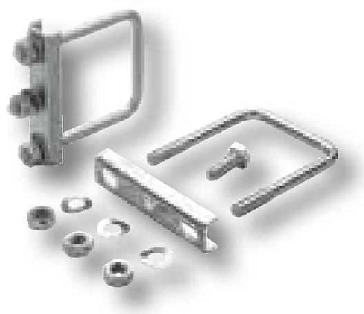 Set bride de prindere - 2 bucăți, pentru tub Ø 70 mm, rotund