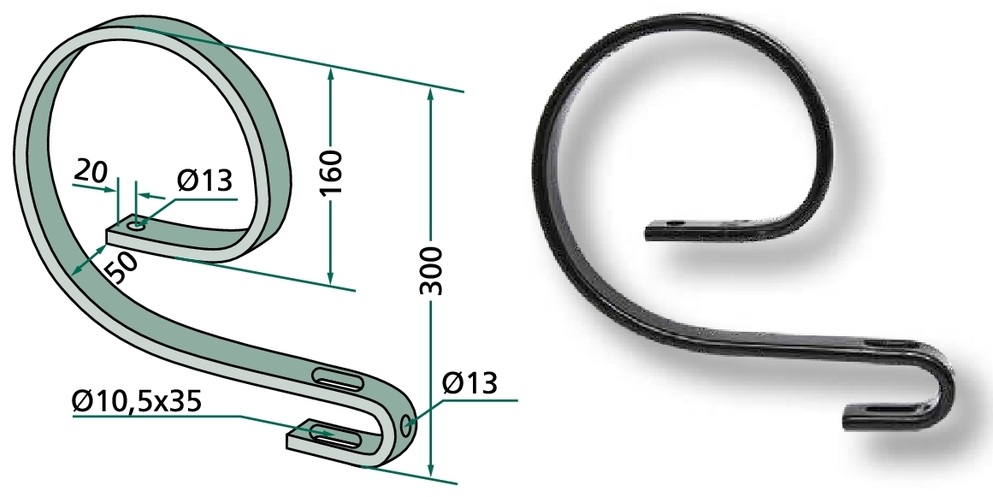 Arc superior 32 x 12 mm