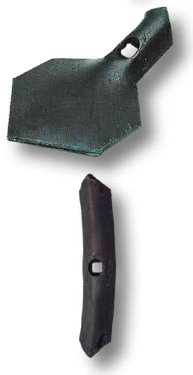 Dinte cultivator - dreapt, cpl. cu brazdar