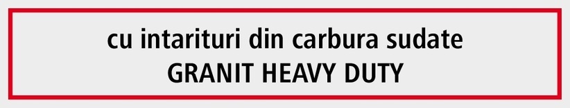 Heavy Duty Brazdar - cu plăci din metal dur lipite