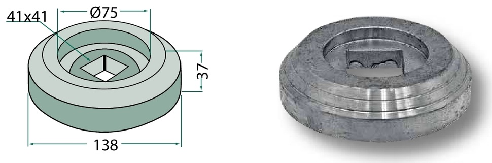 Flanșa interioară - Ø 138 mm