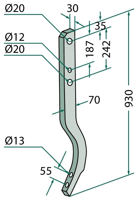 Cultivator coadă