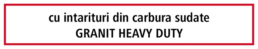 Heavy Duty Varf de brazdar - intarit in partea inferioara cu plăci din metal dur lipite