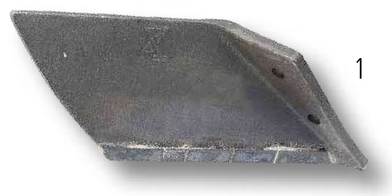 Heavy Duty Brazdar cu aripi - Dreapta cu plăci din metal dur lipite
