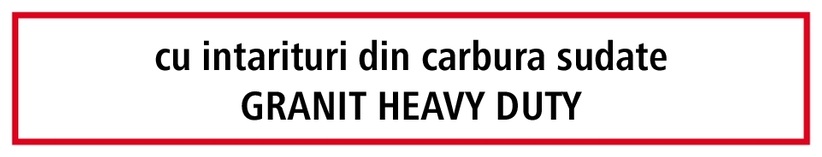 Heavy Duty Brazdar - cu plăci din metal dur lipite