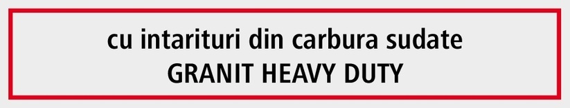 Heavy Duty Varf de brazdar ULD - cu intarituri din carbura sudate
