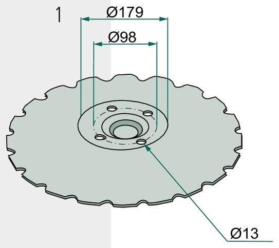 Taler disc - dinti fini, Ø 450 x 5