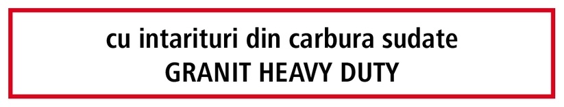 Heavy Duty Brazdar ingust - cu plăci din metal dur lipite