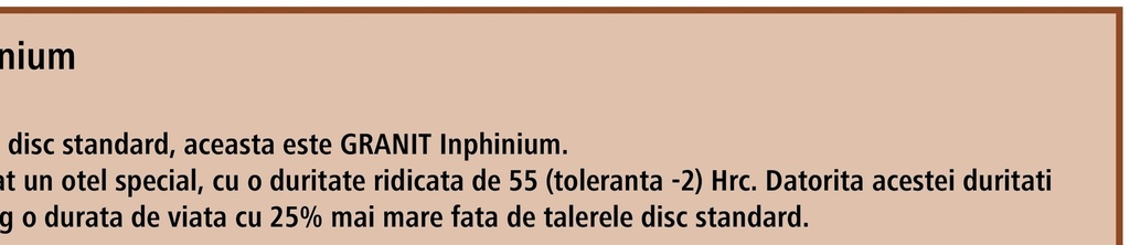 Taler disc - dintat, Ø 810 x 8 mm