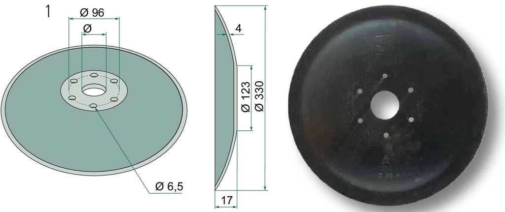 Disc - plat, Ø 330 x 4 mm