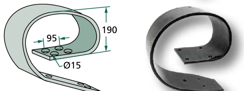 Arc lamelar 150 x 10 mm