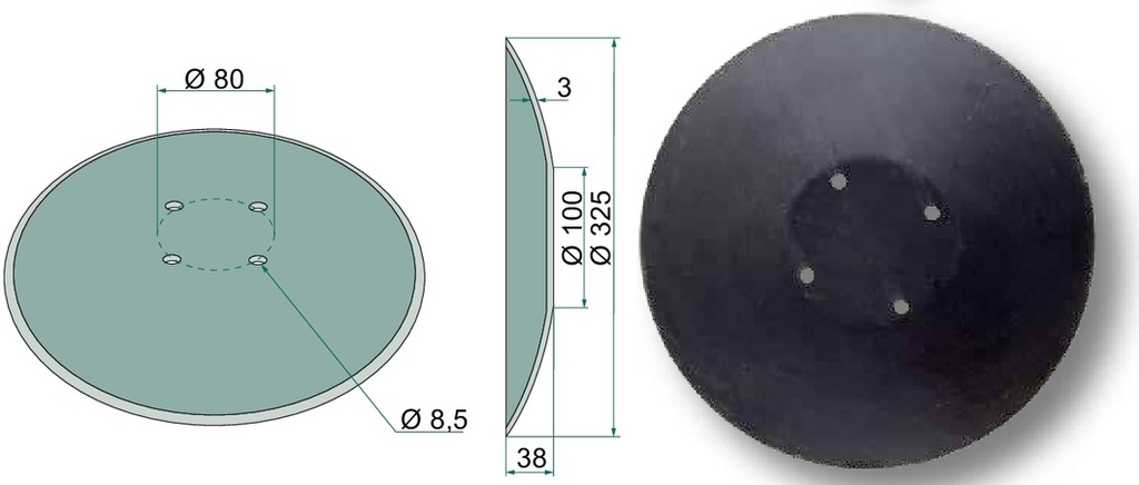 Saiba - Ø 325 x 3 mm Corex