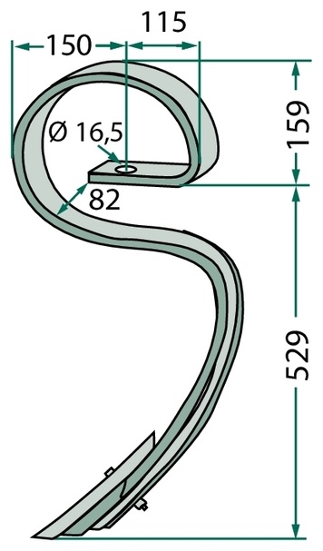 Gheare elastice 45 x 12 mm