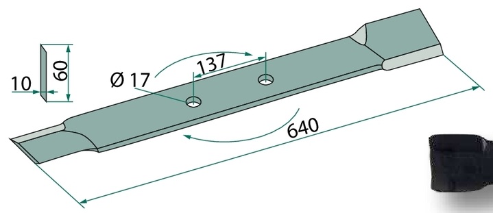 Cutit 640 mm