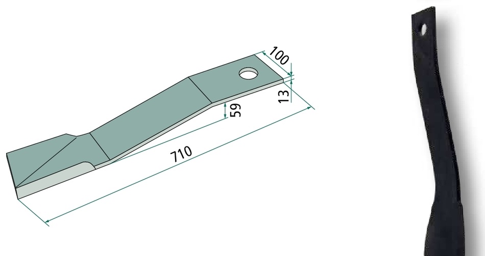 Cutit tocator 710 mm
