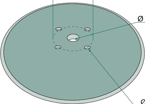 Taler disc - plat, Ø 710 x 8 mm