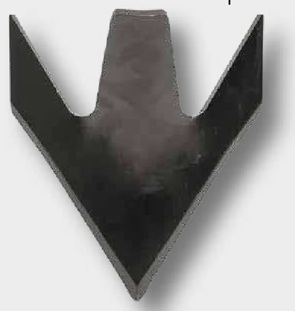 Brazdar „Laba de gasca” cu interschimbar 230 x 8 mm