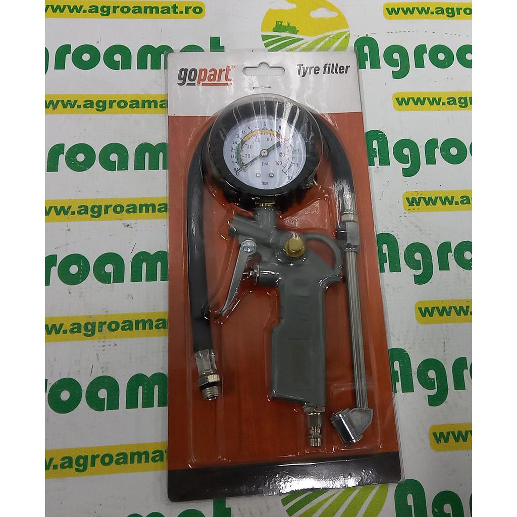 Pistol cu manometru de umflat