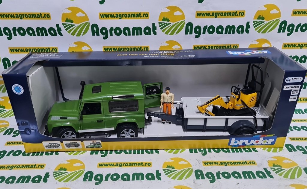 Masina Land Rover cu Remorca
