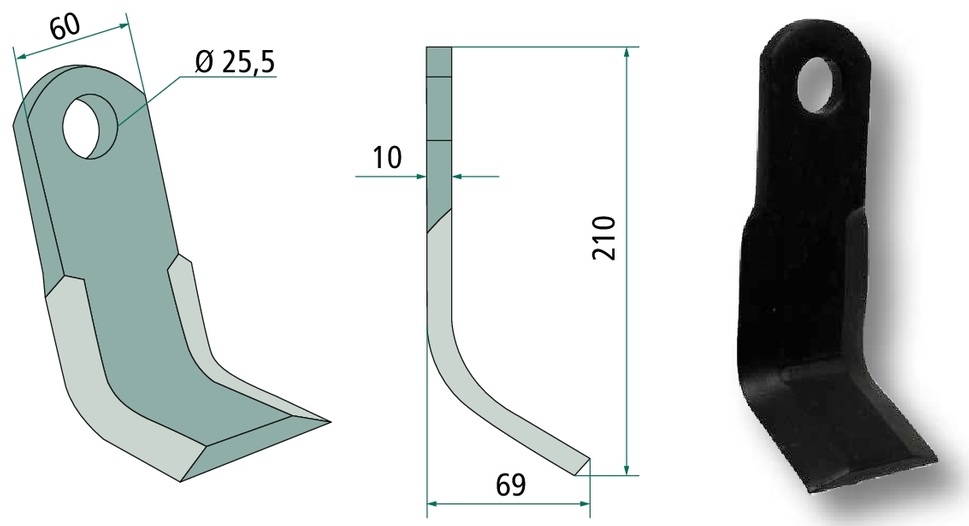 Cutit Y 210 mm