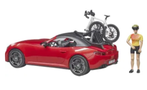 Masina Roadster cu Bicicleta de Curse