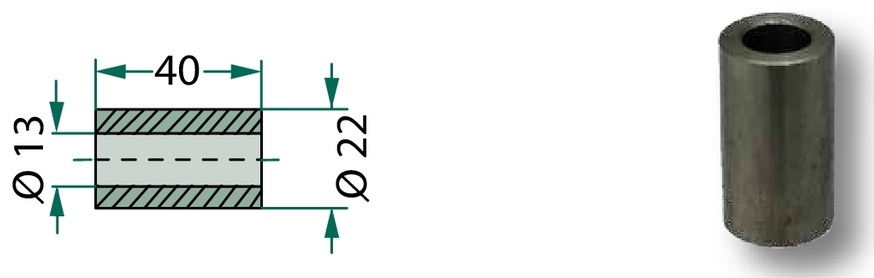 Bucsa - 13 x 22 x 40 mm