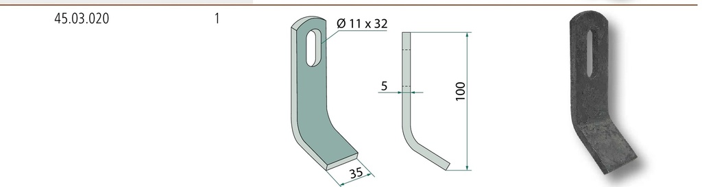 Cutit tocator 100 mm