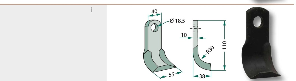 Cuțit Y 110 mm