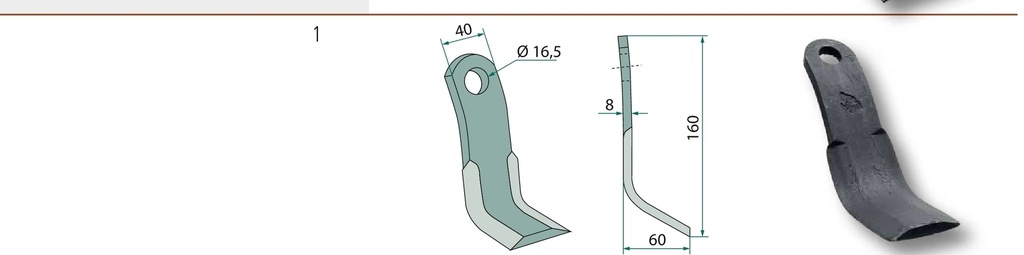 Cutit Y 160 mm