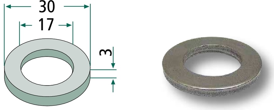 Saiba - 17 x 30 x 3 mm