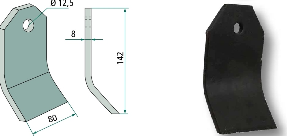 Cutit tocator 142 mm