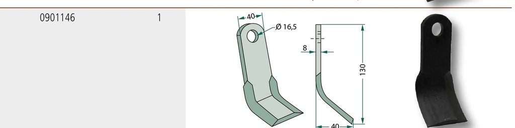 Cutit Y 130 mm