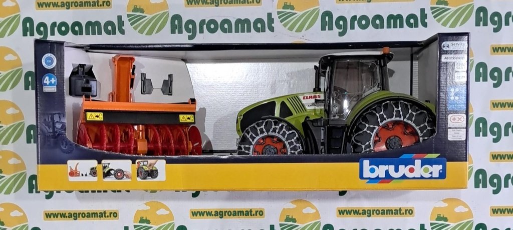 Tractor Claas Axion 950 cu Lanturi si Freza de Zapada