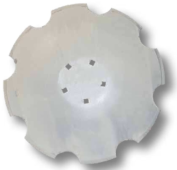 Taler disc - dintat, Ø 460 x 4 mm, diametrul orificiului-Ø 115 mm gaura Ø 12,5 mm