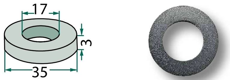 Saiba - 17 x 35 x 3 mm