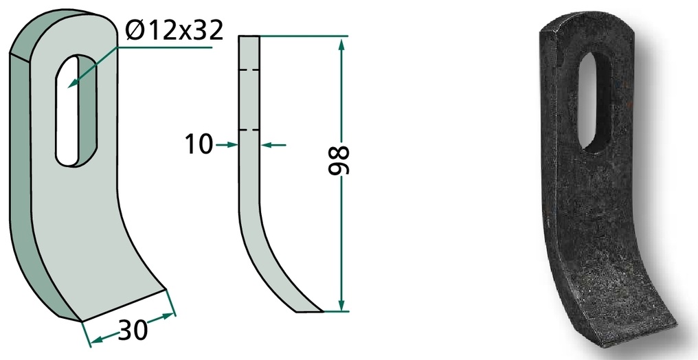 Cutit tocator 98 mm