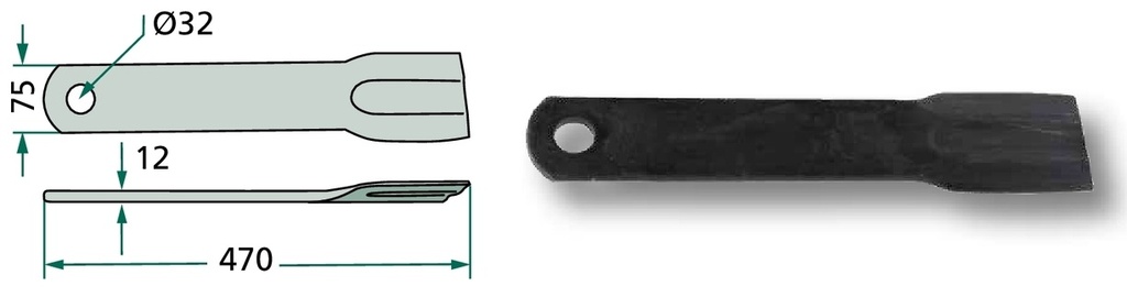 Cutit tocator 470 mm