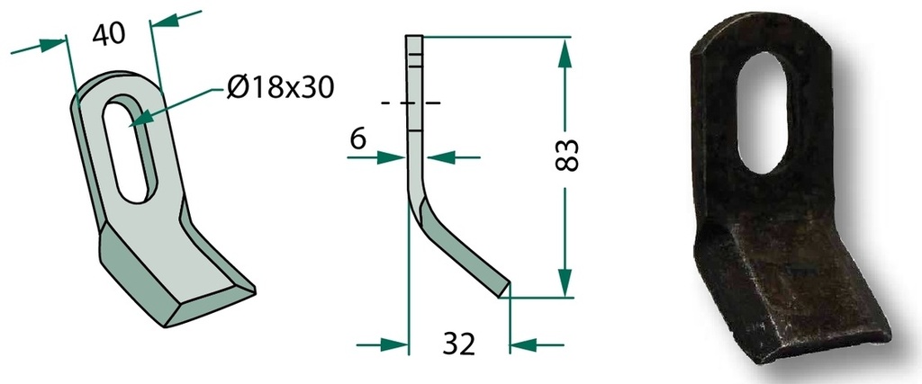 Cuțit Y 83 mm