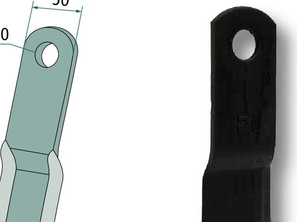 Cutit tocator 170 mm