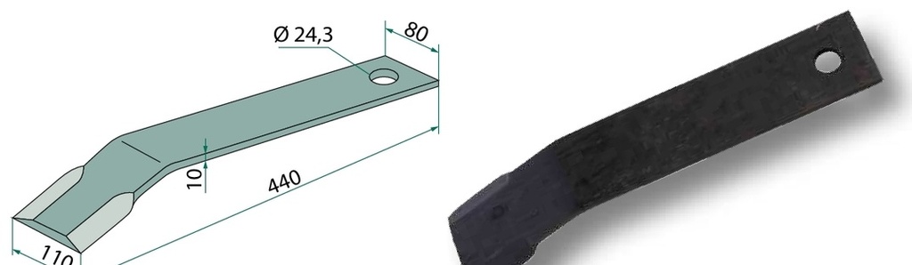 Cuțit 440 mm