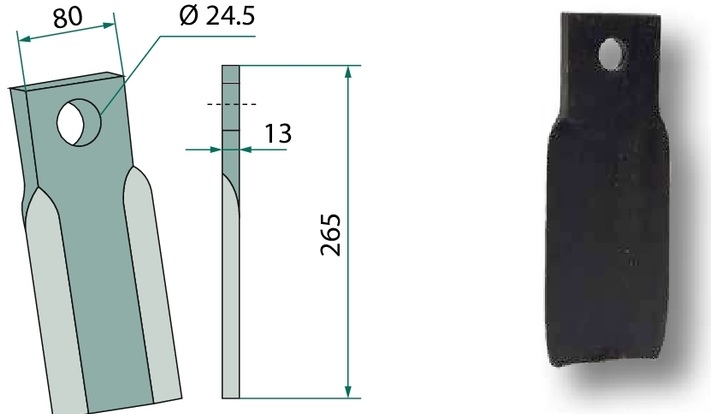 Cutit 265 mm