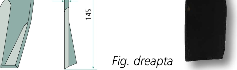 Cutit tocator - stânga