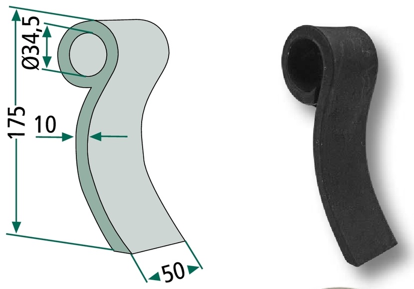 Cutit tocator 175 mm